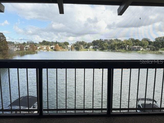 view of water feature