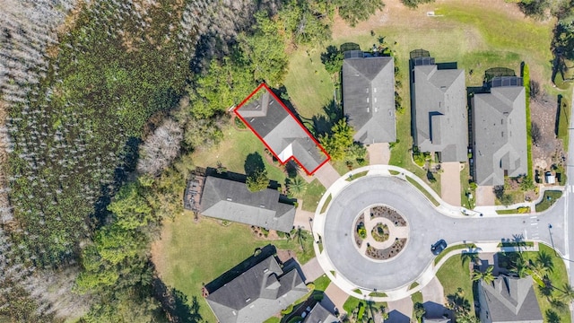 birds eye view of property featuring a residential view