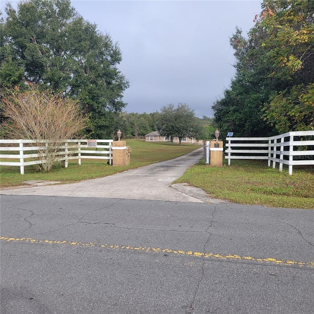 view of road