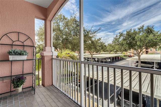 view of balcony