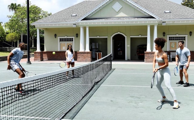 view of sport court