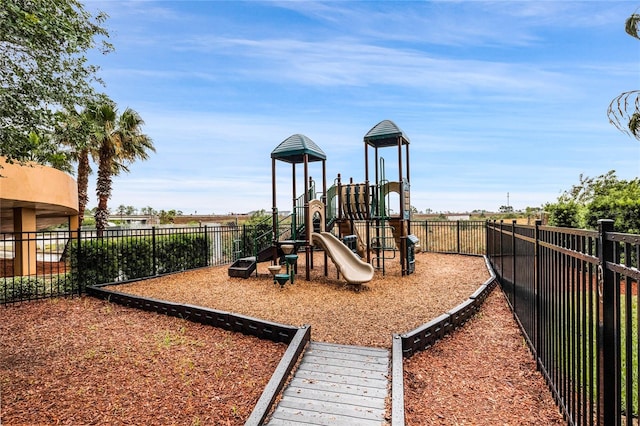 view of jungle gym