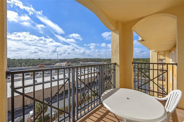 view of balcony