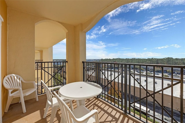 view of balcony