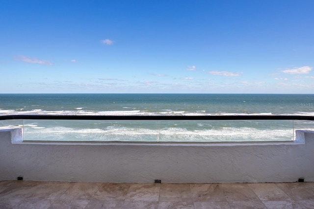 water view featuring a beach view