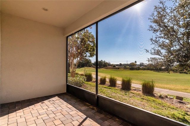 view of sunroom