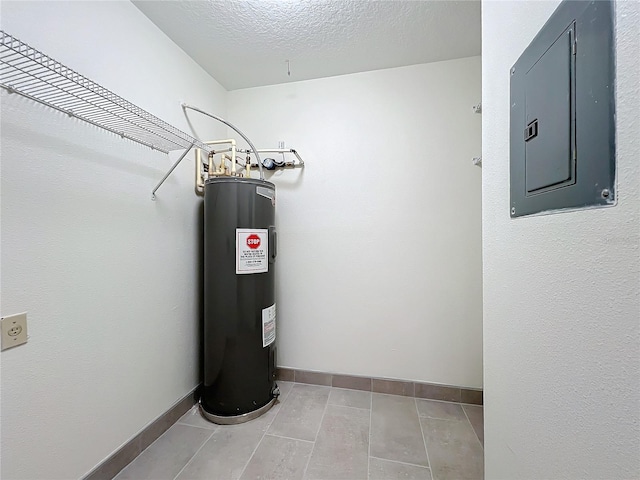 utilities featuring electric panel and water heater