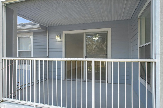 view of balcony