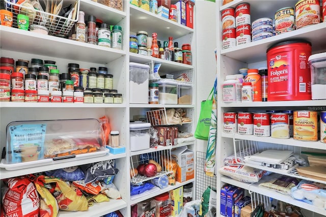 view of pantry