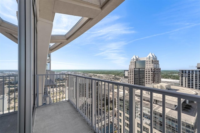 view of balcony