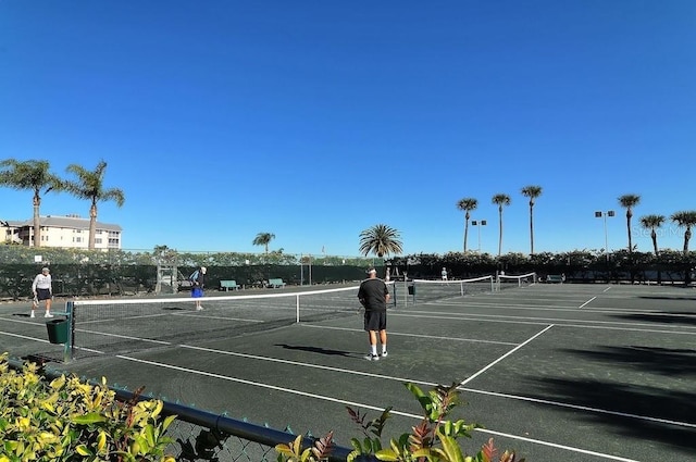 view of tennis court