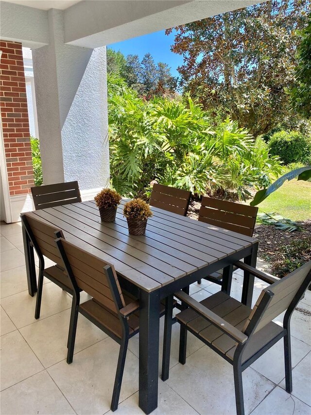 view of patio / terrace featuring outdoor dining area