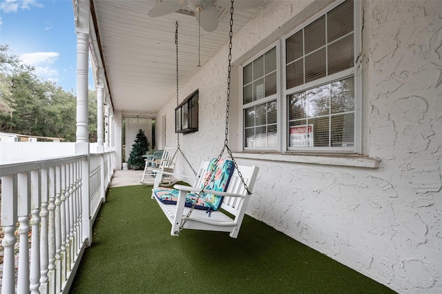 view of patio / terrace with a porch