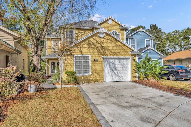 front facade featuring a garage