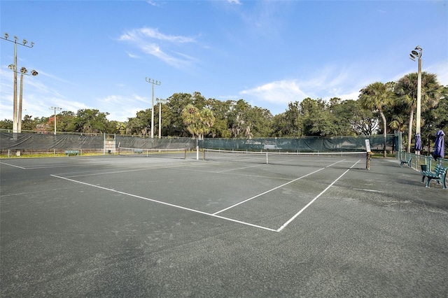 view of sport court