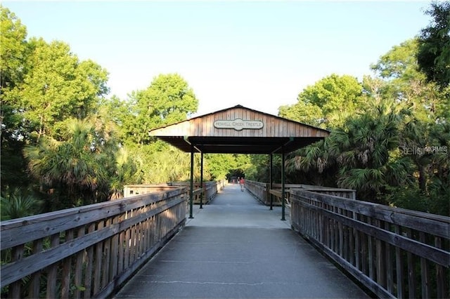 view of community featuring a gazebo