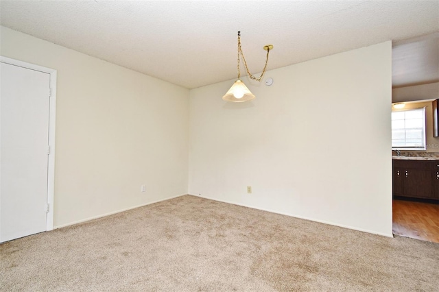 empty room with light carpet