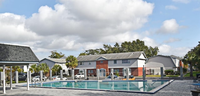 view of pool with a patio