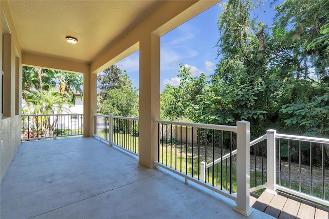 view of balcony