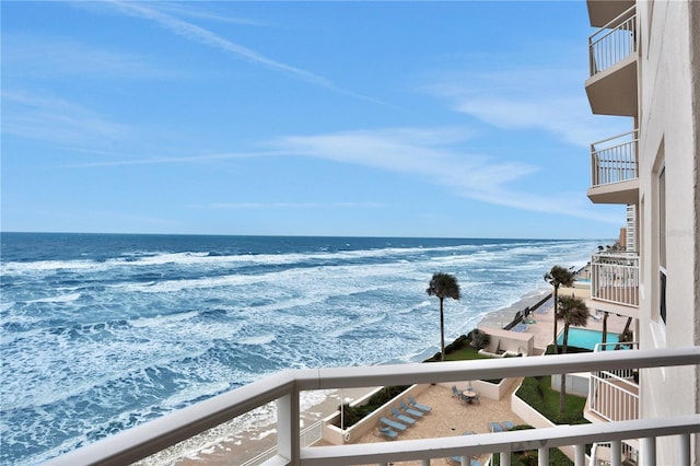 water view featuring a view of the beach