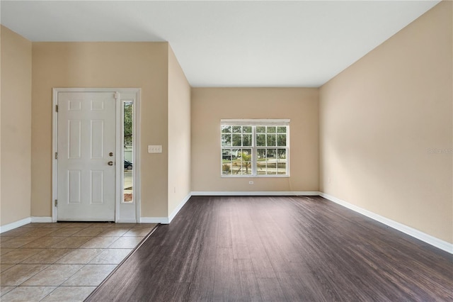 view of tiled entrance foyer