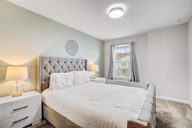 bedroom featuring carpet