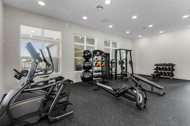 view of exercise room