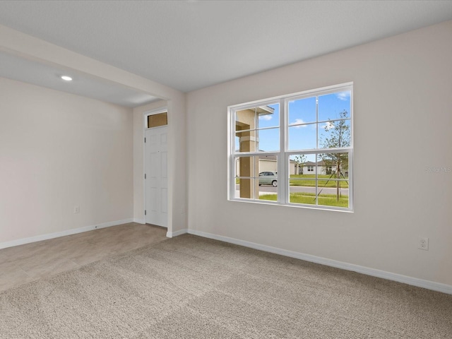 view of carpeted empty room