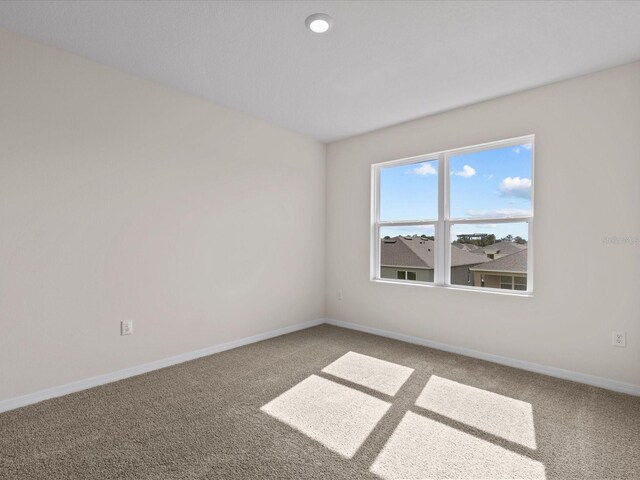 view of carpeted empty room