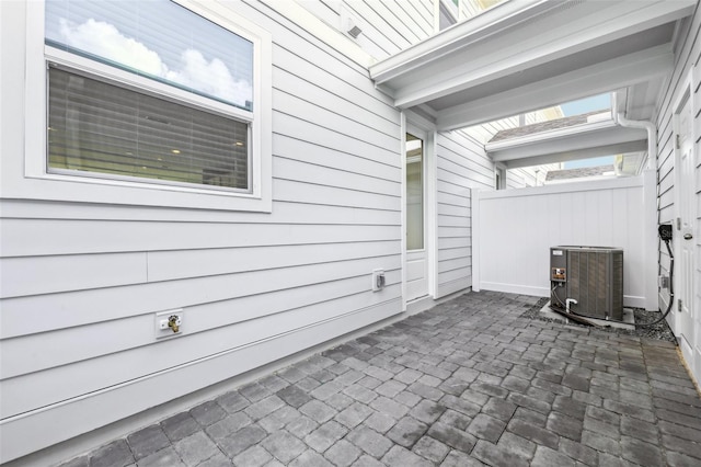 view of patio / terrace with cooling unit