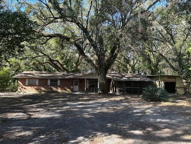 view of ranch-style home