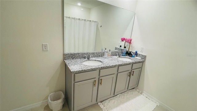 bathroom featuring vanity