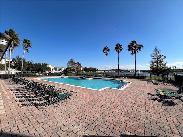 view of pool with a patio