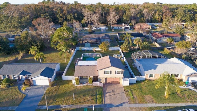 birds eye view of property