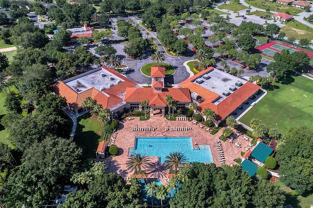 birds eye view of property