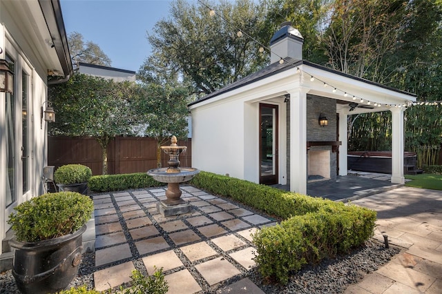 view of patio / terrace with ceiling fan