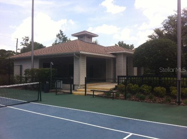 view of tennis court