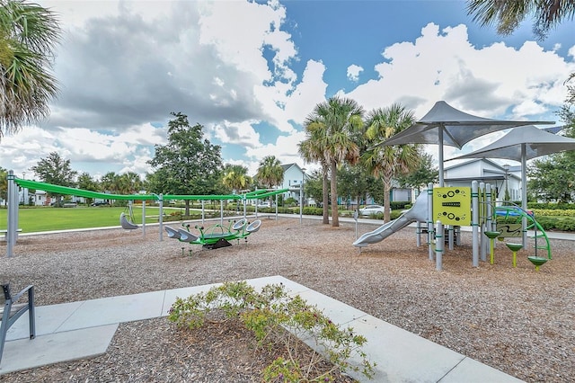 view of jungle gym