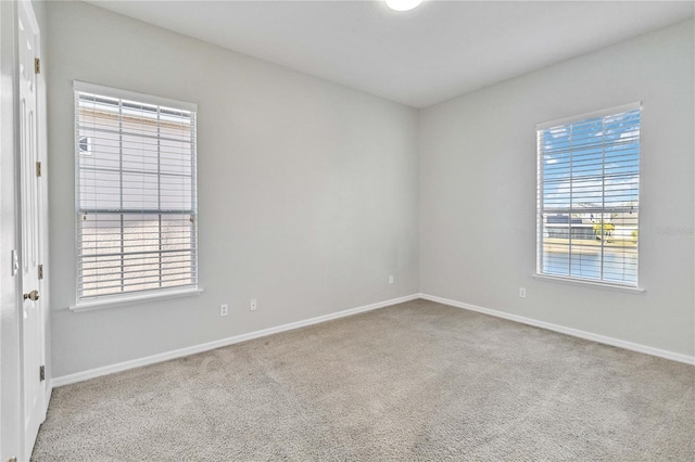 view of carpeted empty room