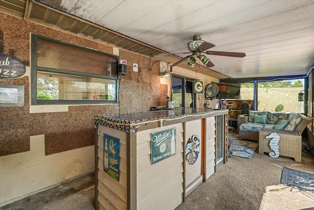 1608 Bomi Cir, Winter Park, FL 32792 - sunroom / solarium with a ceiling fan and plenty of natural light