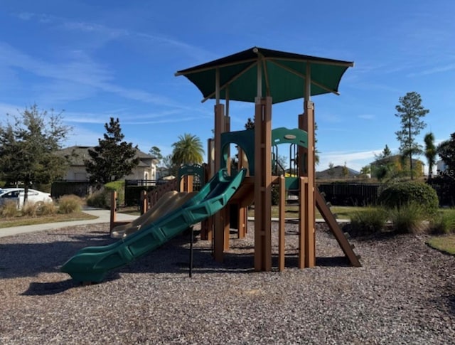 view of jungle gym