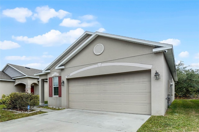 ranch-style house with a garage