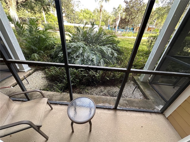 view of sunroom / solarium