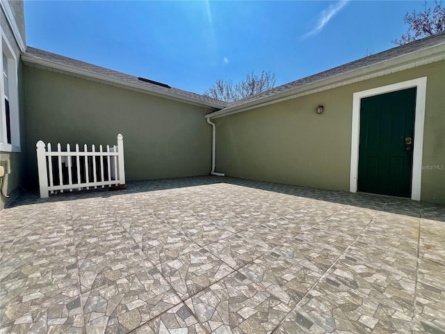 view of patio / terrace with fence