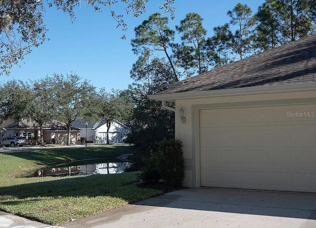 exterior space with a lawn