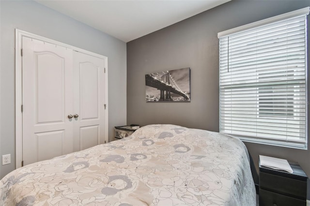 bedroom with a closet