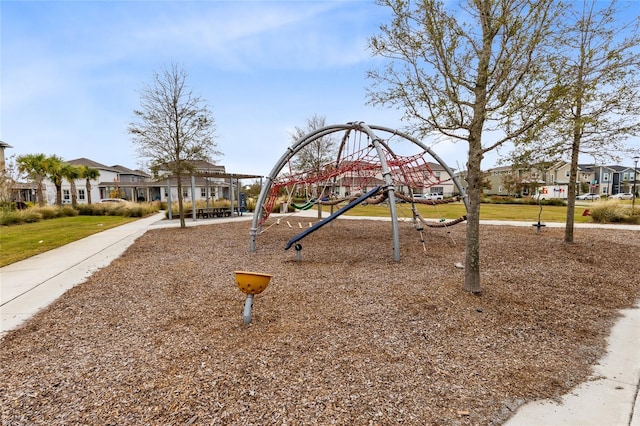 view of jungle gym