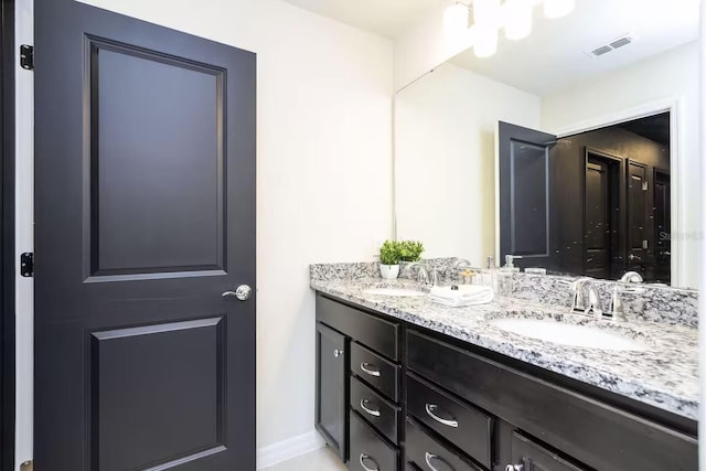 bathroom featuring vanity