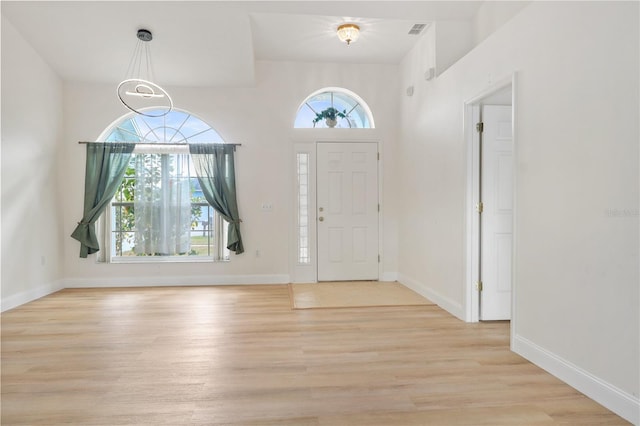 entryway featuring light hardwood / wood-style flooring