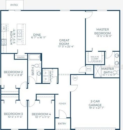 532 Piedmont St, Lehigh Acres, FL 33974 - view of room layout